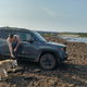 Dog A and George on his last off-roading adventure. Not pictured: Wagovan